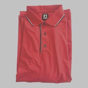 FootJoy Performance Golf Polo Shirt Men’s XL Pink Salmon Short Sleeve
